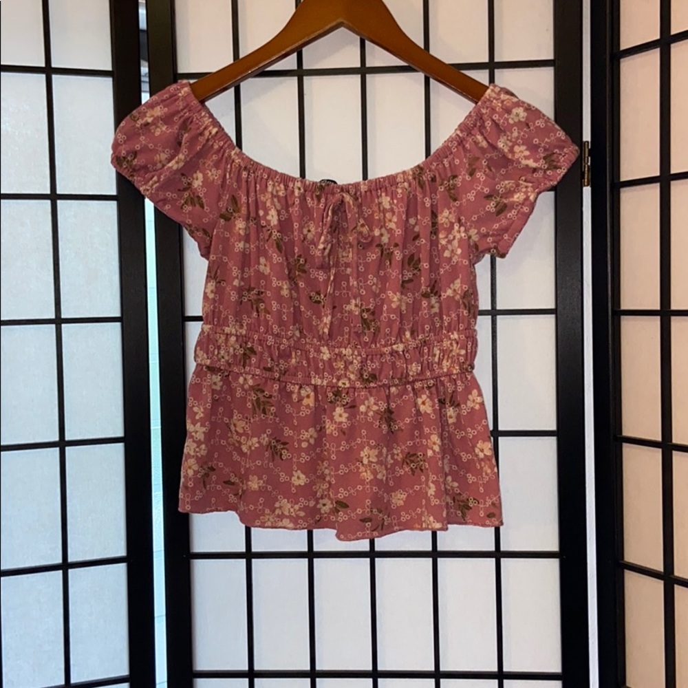 Cute pink floral top
